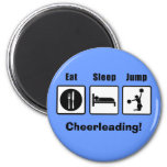Eat Sleep Jump Cheerleader Fridge Magnet Magnets
