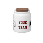 Eat Sleep Jump Cheerleader Funny Candy Jar at Zazzle