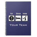 Eat Sleep Jump Cheerleader Notebook