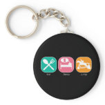 Eat Sleep Jump Key Chain