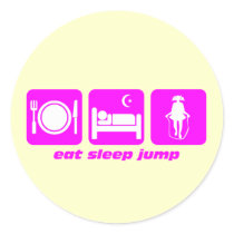 eat sleep jump rope stickers