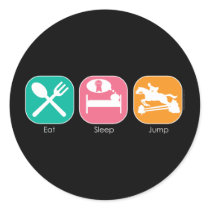 Eat Sleep Jump stickers