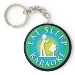 Eat Sleep  Karaoke Key Chains