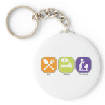 Eat Sleep Karaoke Keychains