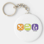 Eat Sleep Karaoke Keychains