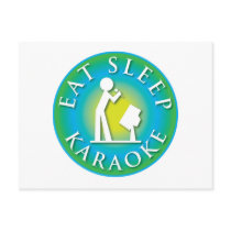 Eat Sleep Karaoke postcards by mariabellimages Eat Sleep Karaoke postcards