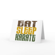 Eat Sleep Karate 1 Card