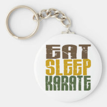 Eat Sleep Karate 1 Key Chains