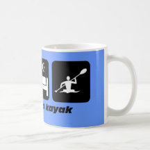 eat sleep kayak coffee mugs
