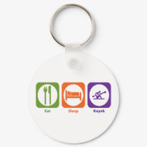 Eat Sleep Kayak keychains by 1000suns Eat Sleep Kayak keychains