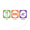 Eat Sleep Kayak stickers by 1000suns Eat Sleep Kayak stickers