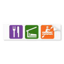 Eat Sleep Kayaking Bumper Stickers