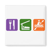 Eat Sleep Kayaking Fridge Magnets