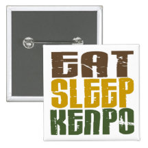 Eat Sleep Kenpo 1 Pinback Buttons