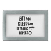 Eat Sleep Keyboard Belt Buckles