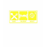 EAT SLEEP KNIT SIGN t-shirts
