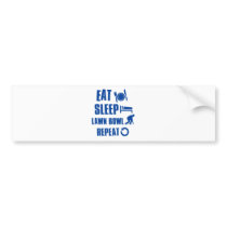 Eat sleep lawn bowl bumper stickers