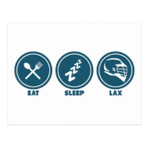 Eat Sleep Lax Postcards
