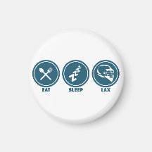 Eat Sleep Lax Refrigerator Magnets