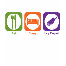 Eat Sleep Lay Carpet t-shirts