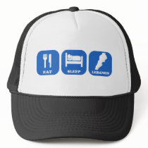 Eat Sleep Lebanon Mesh Hat