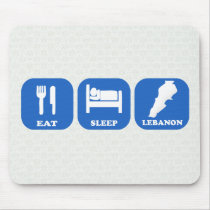 Eat Sleep Lebanon Mouse Pads