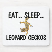 Eat Sleep LEOPARD GECKOS mousepads by AnimalShirts Eat Sleep LEOPARD GECKOS mousepads