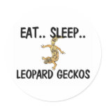 Eat Sleep LEOPARD GECKOS stickers