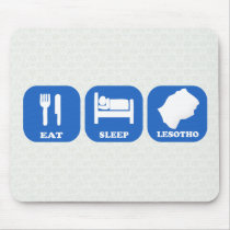 Eat Sleep Lesotho Mouse Pad
