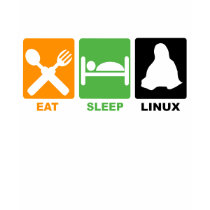 EAT SLEEP LINUX t-shirts by Sofia_Youshi EAT SLEEP LINUX t-shirts