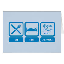Eat, Sleep, LiveJournal cards