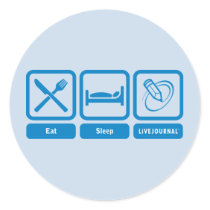Eat, Sleep, LiveJournal stickers