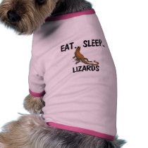 Eat Sleep LIZARDS pet clothing
