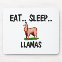 Eat Sleep LLAMAS Mouse Pads
