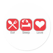Eat Sleep Love stickers by mariabellimages Eat Sleep Love stickers