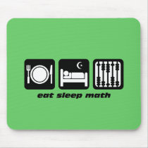 eat sleep math mouse pads