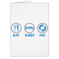 Eat, Sleep, Mix Again - DJ Disc Jockey Music Deck cards by HOTDJGEAR Eat, Sleep, Mix Again - DJ Disc Jockey Music Deck cards