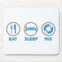 Eat, Sleep, Mix Again - DJ Disc Jockey Music Deck mousepads by HOTDJGEAR Eat, Sleep, Mix Again - DJ Disc Jockey Music Deck mousepads