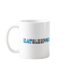 basic_mug - Eat, Sleep & mix. Thats the DJ life style. Sometimes drink and women will come into it, but the true dj mainly spends his time eating, sleeping and mixing.: Sizes  Available colors: white