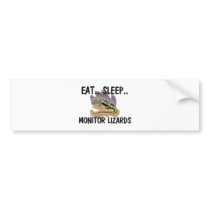 Eat Sleep MONITOR LIZARDS bumper stickers by AnimalShirts Eat Sleep MONITOR LIZARDS bumper stickers