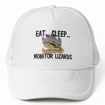Eat Sleep MONITOR LIZARDS hats