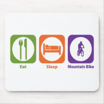 Eat Sleep Mountain Bike Mouse Mats