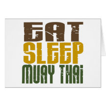 Eat Sleep Muay Thai 1 Card