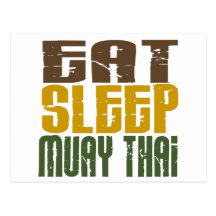 Eat Sleep Muay Thai 1 Postcards