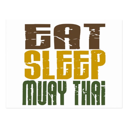 Eat Sleep Muay Thai 1 Postcards
