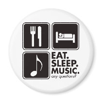 Eat Sleep Music - Black Magnet