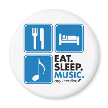 Eat Sleep Music - Blue Magnets