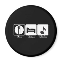 eat sleep music magnets