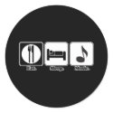 eat sleep music stickers by doonidesigns eat sleep music stickers