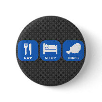 Eat Sleep Niger Buttons
